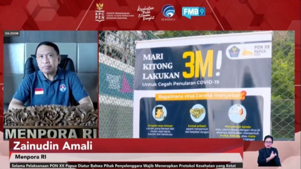 Penyelenggaraan PON XX Papua Ketat Menerapkan Protokol Kesehatan