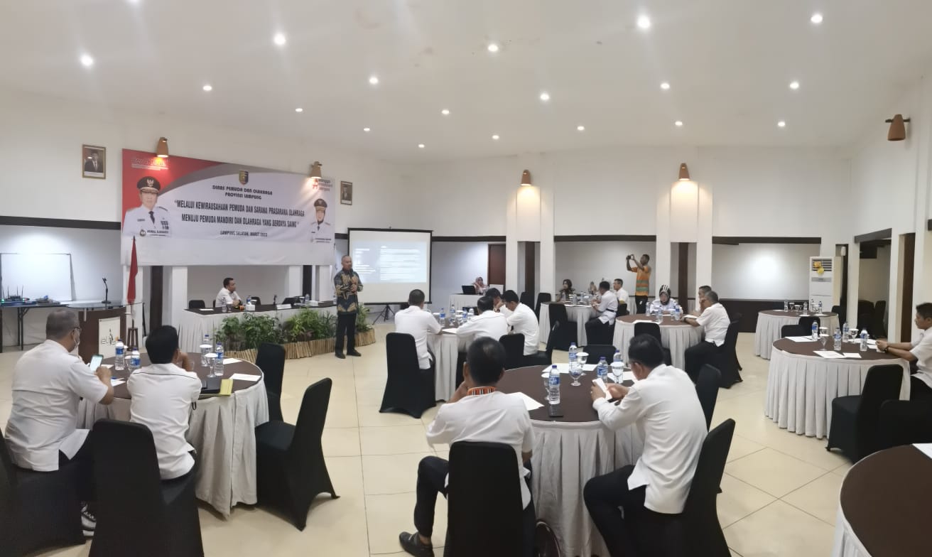 Tingkatkan Sinergitas Pemerintah Pusat Dengan Daerah, Deputi Pembudayaan Olahraga Hadiri Rakor Dispora Kab/Kota Se-Provinsi Lampung