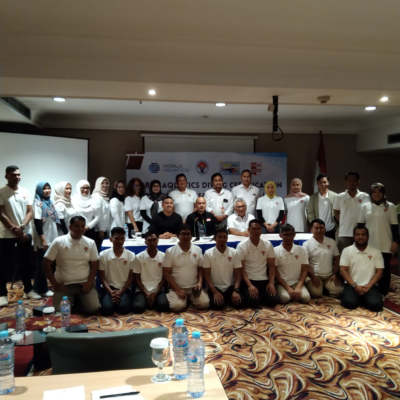Kemenpora Menggelar Pelatihan Juri untuk Cabang Olahraga Loncat Indah (World Aquatic Diving Certification for Technical Official).