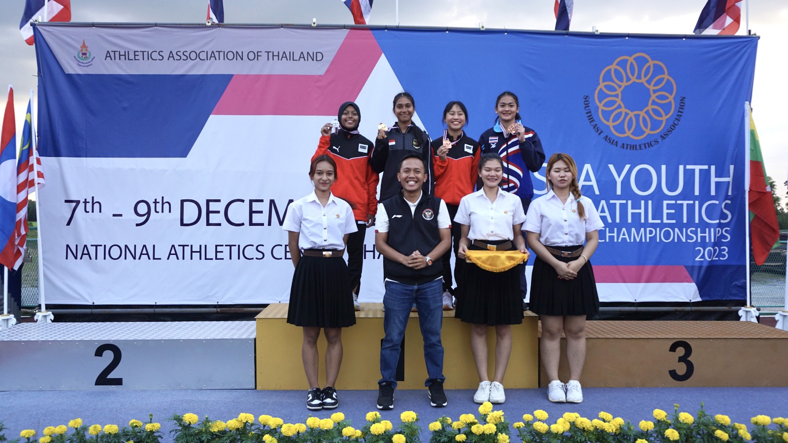 Penuh Perjuangan, Tim Pelajar Atletik Indonesia Raih 2 Medali Emas di 15th Sea Youth Athletics Championships 2023