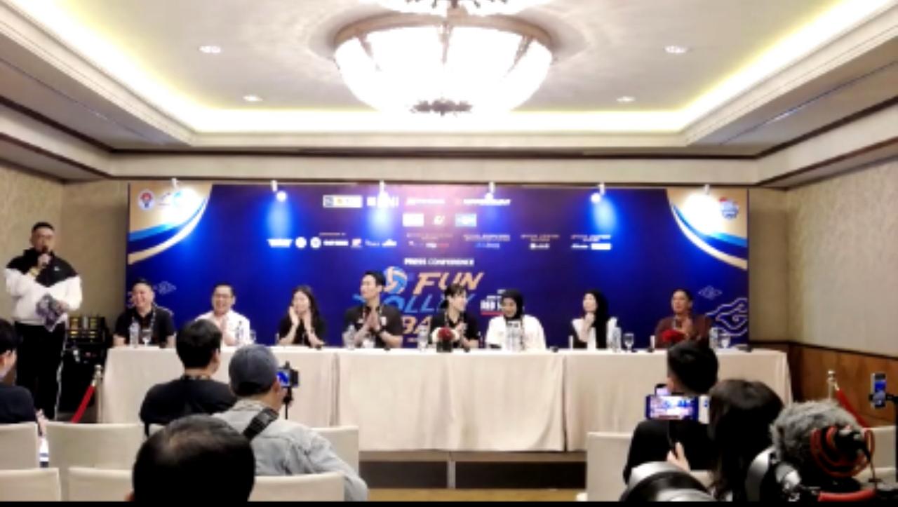 Kemenpora RI Gelar Press Conference Pre-Event Fun Volley Ball Indonesia All Stars vs Red Sparks 2024