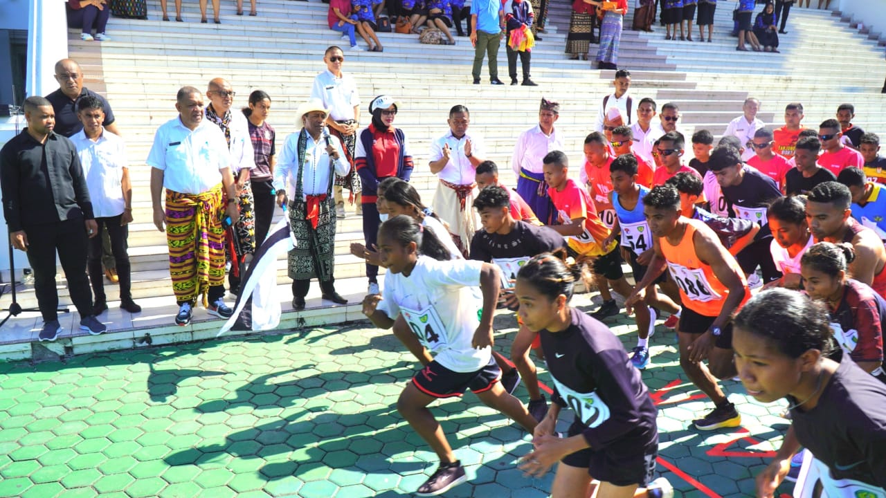 Bola Voli, Bulu Tangkis, Senam SKJ dan Fun Run Ramaikan Tarkam Kemenpora di Kab Kupang