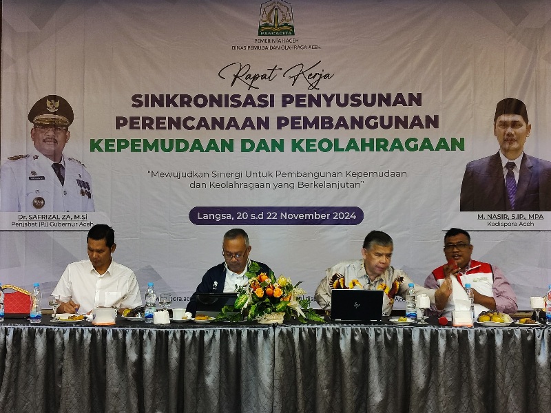 Kemenpora hadiri Raker Sinkronisasi Penyusunan Perencanaan Pembangunan Kepemudaan dan Keolahragaan Dispora Provinsi Aceh