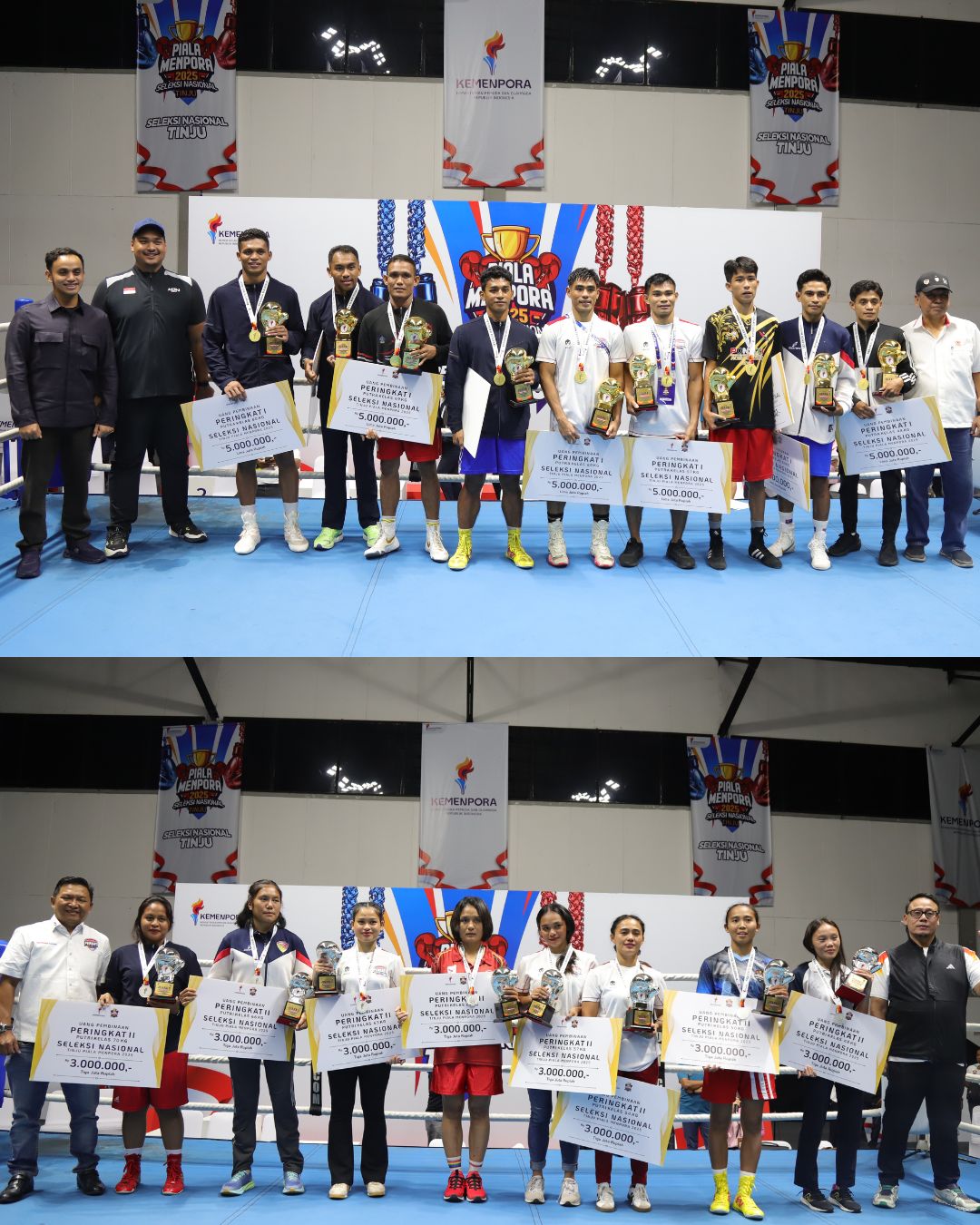 Seleknas Tinju Piala Menpora 2025 Resmi Berkahir