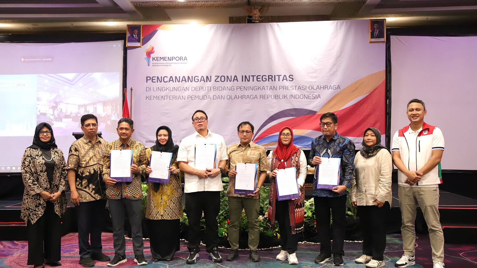 Perkuat Komitmen Untuk Wilayah Bebas Dari Korupsi, Kemenpora RI Lakukan Pencanangan Zona Integritas