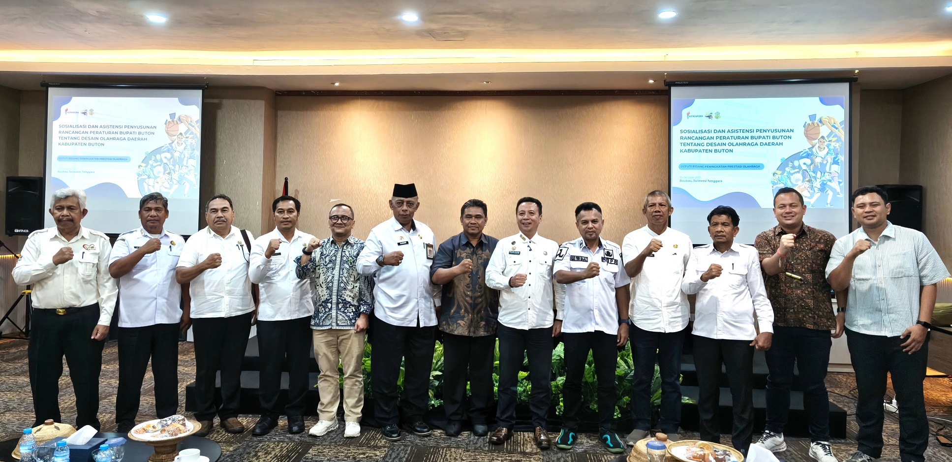 Kemenpora RI Gelar Sosialisasi dan Asistensi Penyusunan DOD Di Kota Baubau dan Kabupaten Buton