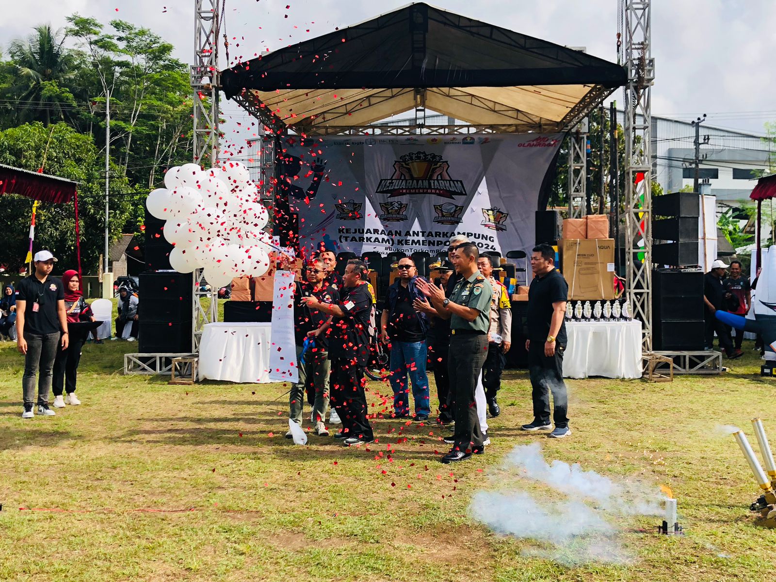 Dimulai Dengan Pelepasan Balon, Tarkam Kemenpora di Kabupaten Pangandaran Resmi Dibuka