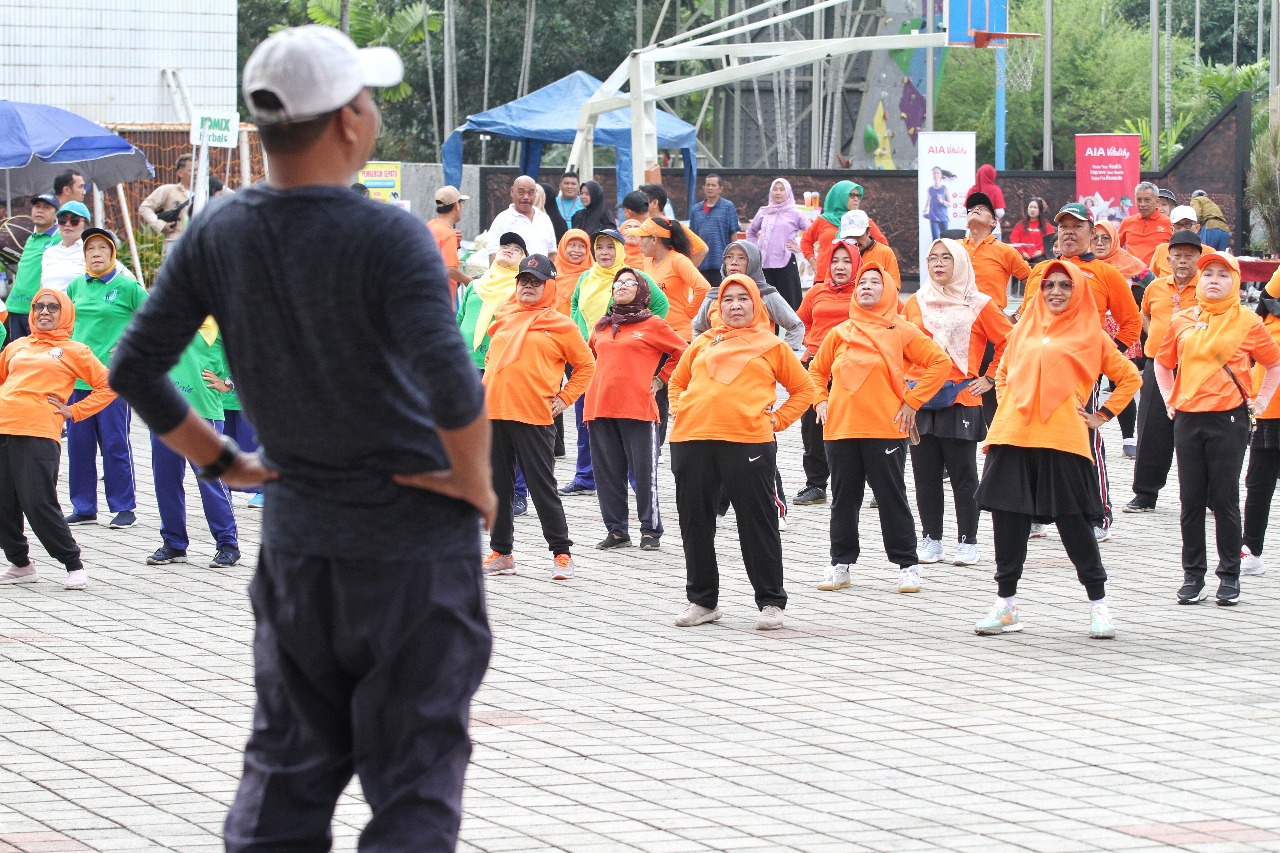 Serunya Kegiatan Jumat Krida Kemenpora Bersama Persatuan Pensiunan Telkom