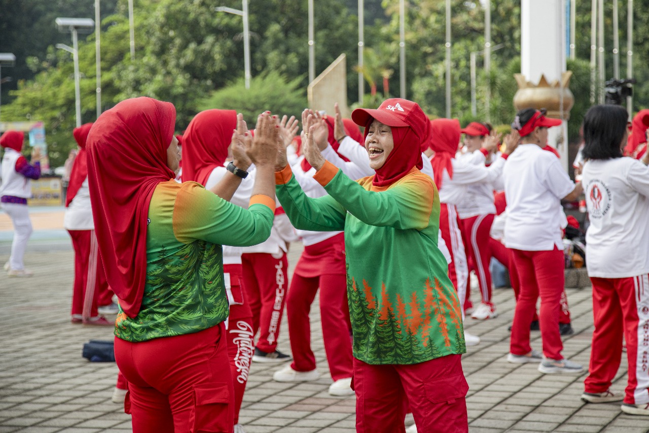 Yayasan Jantung Indonesia Ikuti Jumat Krida di Halaman Kantor Kemenpora