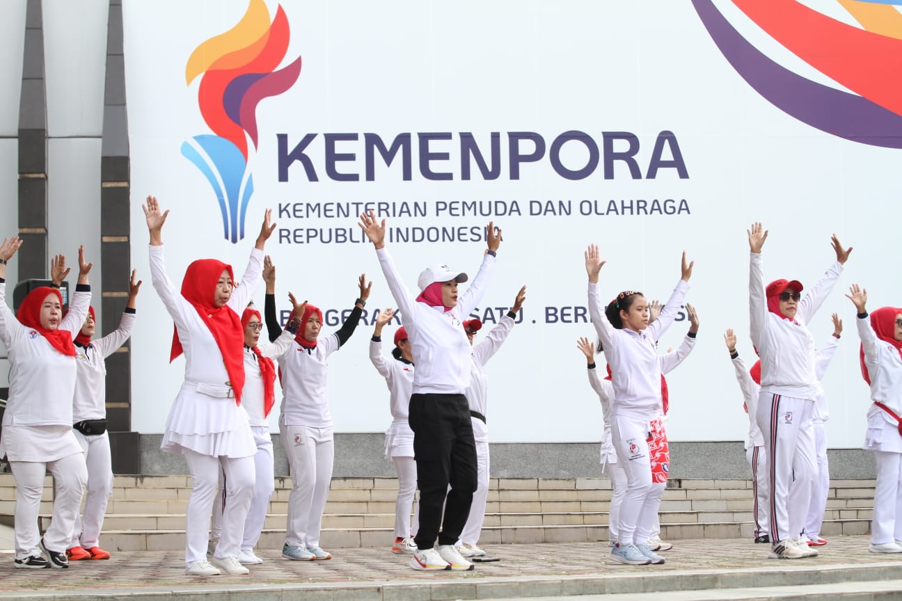 Semangat Sehat Bersama PORPI di Jumat Krida Kemenpora