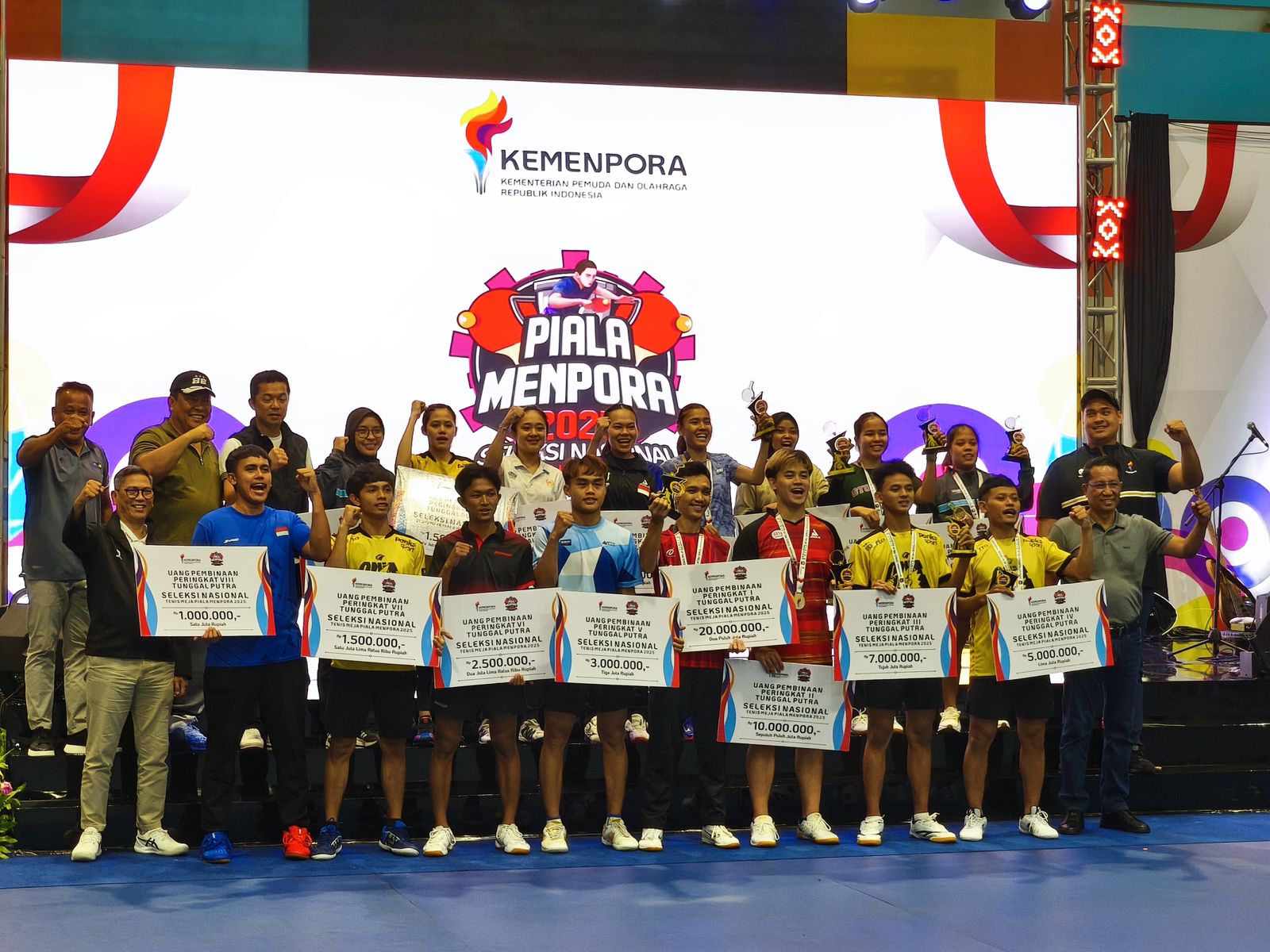 Penyelenggaraan Seleknas Tenis Meja Piala Menpora 2025